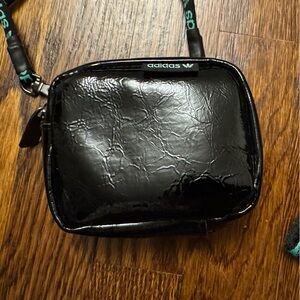 Adidas Glossy Black Shoulder Bag